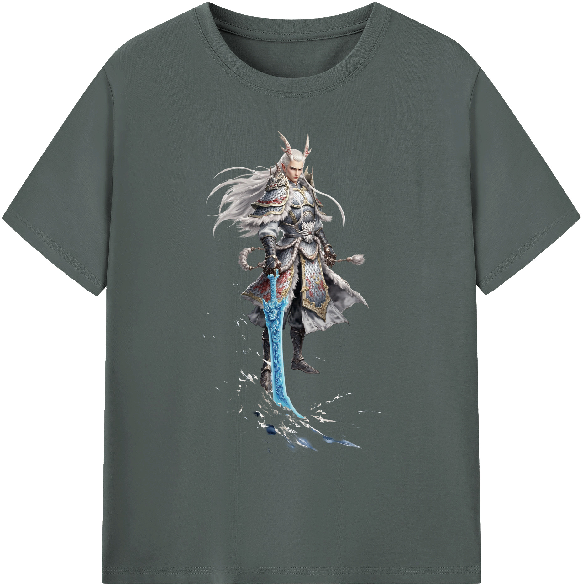 （画像用） Ne Zha 2 ナタ 魔童の大暴れ 綿100％ メンズ半袖Tシャツ｜肌触りやわらか＆通気性